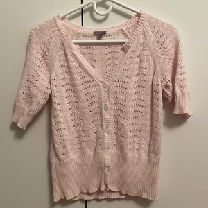 Short sleeve Pointelle Sweater